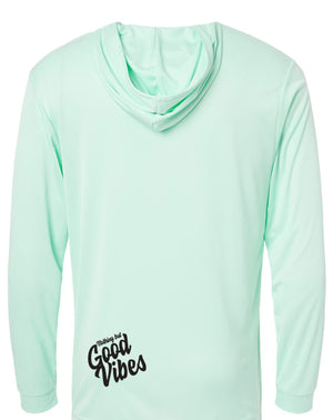 Aloha Script Dri-fit Hoodie - Mint Green