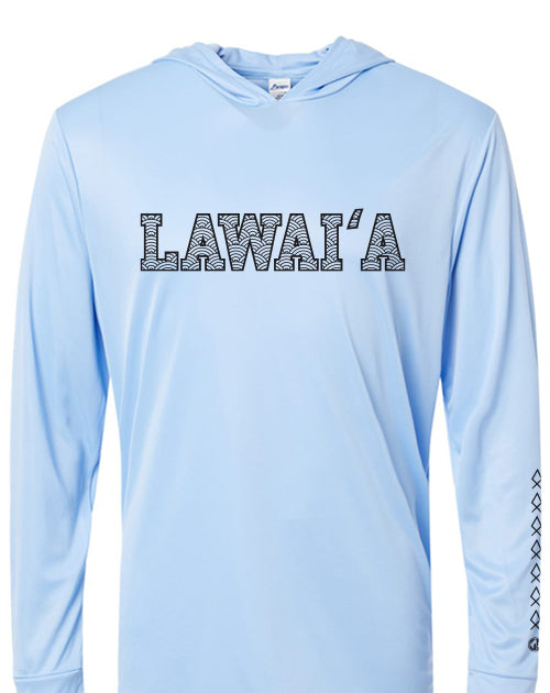Lawai‘a Longsleeve Dri-fit Hoodie - Blue Mist