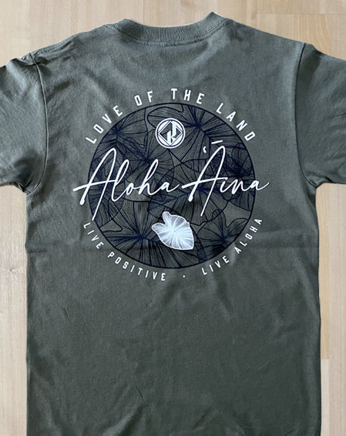 Aloha ‘Āina Kalo Military Green - Kraze Apparel